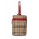 BURBERRY RED HAYMARKET CANVAS VANITY