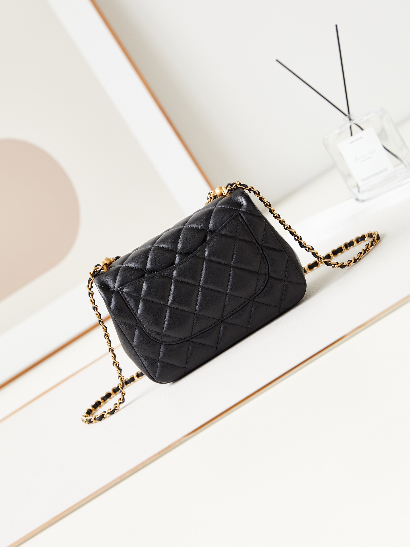 CHANEL MINI FLAP BAG AS4385 BLACK  7A TOP QUALITY