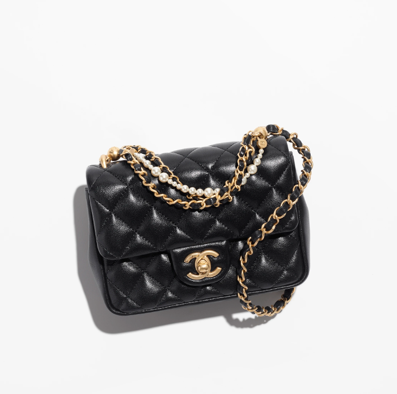 CHANEL MINI FLAP BAG AS4385 BLACK  7A TOP QUALITY