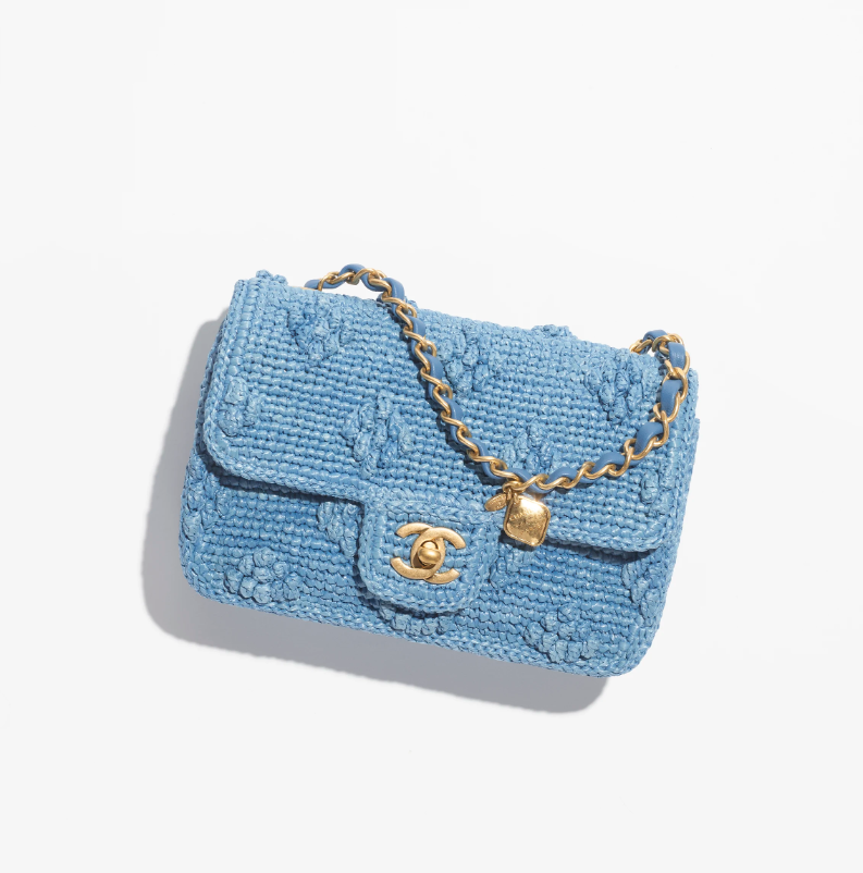 CHANEL MINI FLAP BAG AS4518 VARIANTS BLUE 7A TOP QUALITY