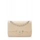 CHANEL BEIGE QUILTED CAVIAR NEW CLASSIC DOUBLE FLAP JUMBO