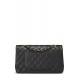 CHANEL BLACK QUILTED CAVIAR CLASSIC DOUBLE FLAP MEDIUM