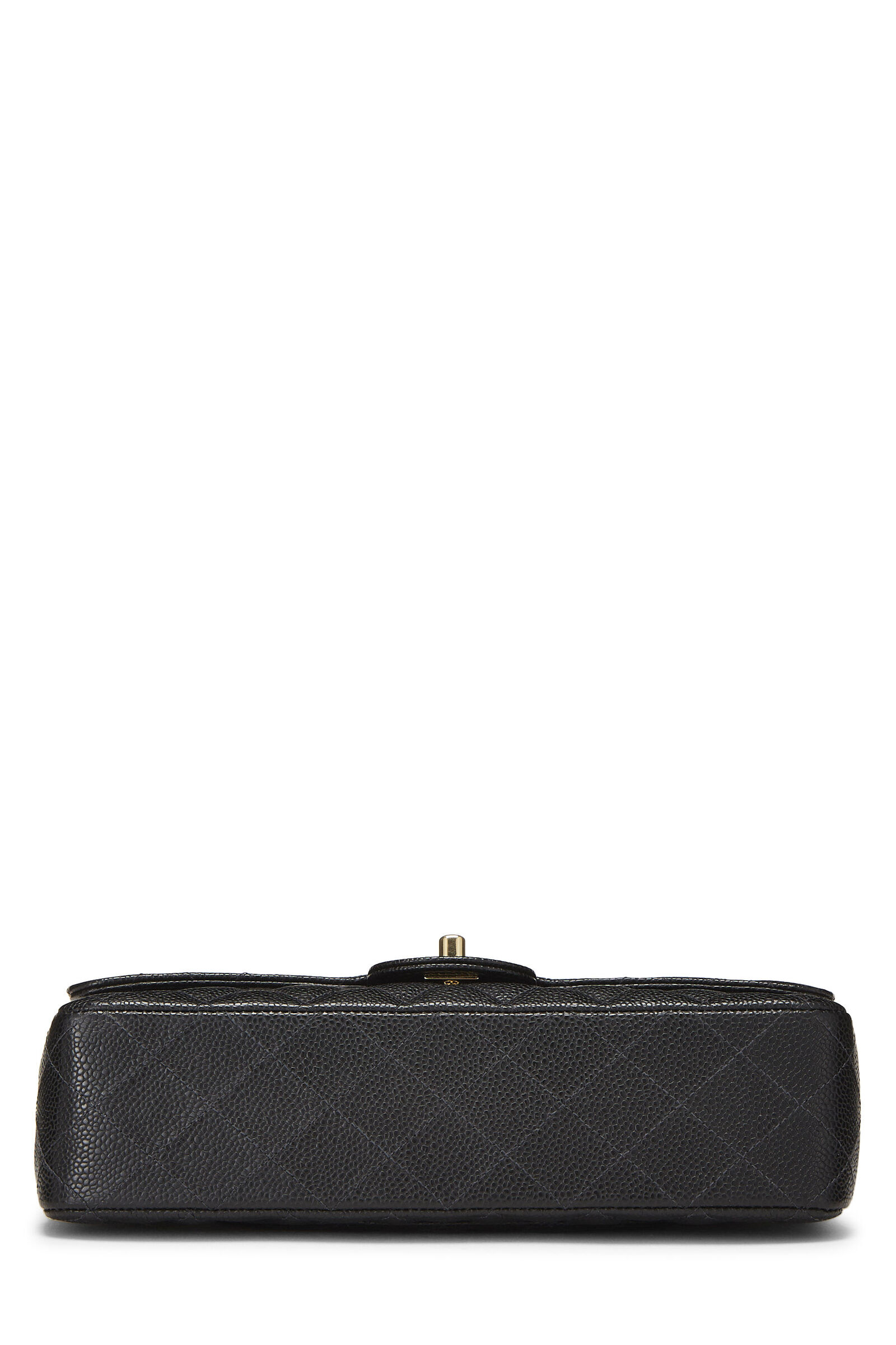 CHANEL BLACK QUILTED CAVIAR CLASSIC DOUBLE FLAP MEDIUM