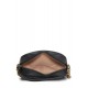 GUCCI BLACK LEATHER GG MARMONT CROSSBODY MINI