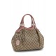 GUCCI PINK ORIGINAL GG CANVAS SUKEY TOTE