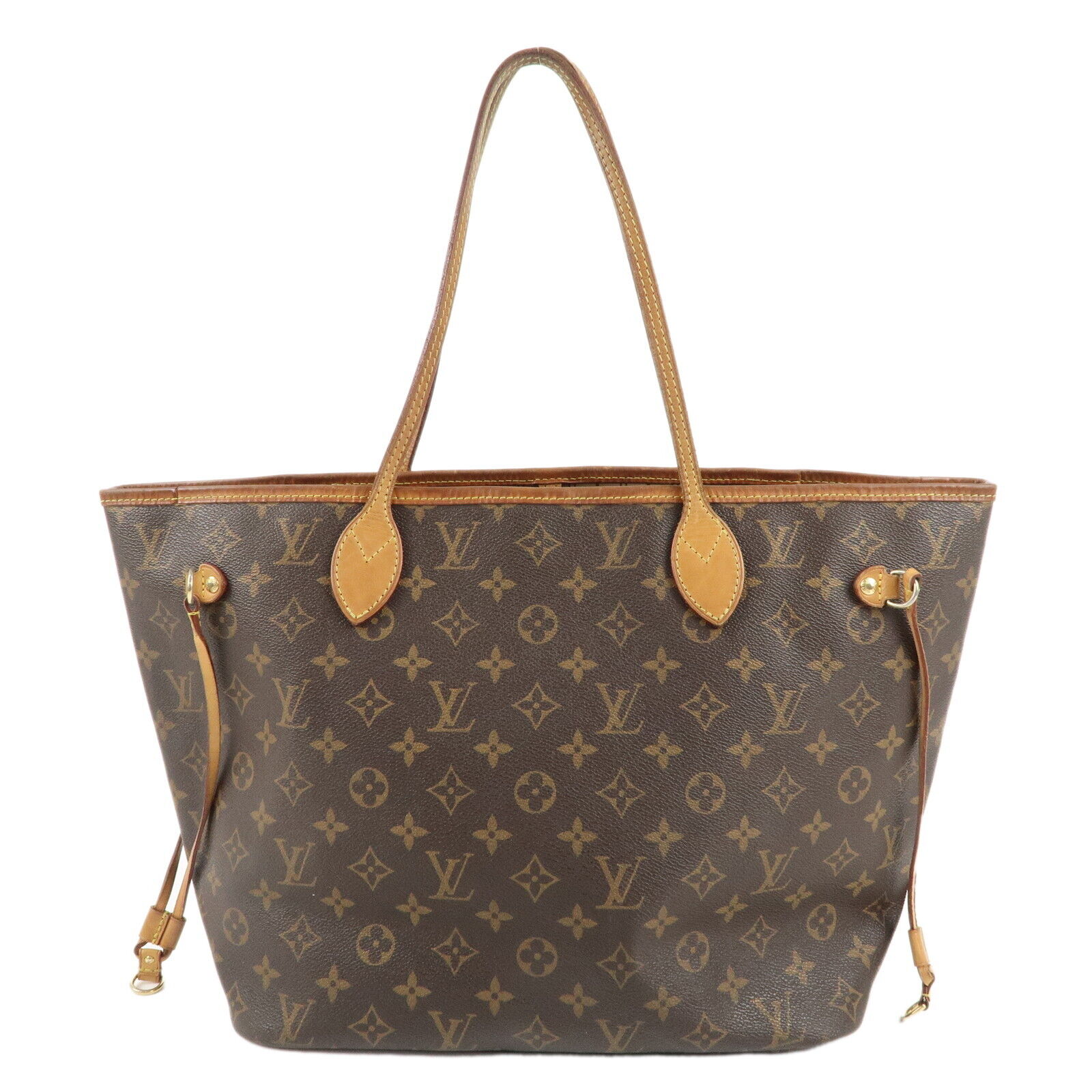 Louis Vuitton MM M40156 Monogram Neverfull Leather Bag