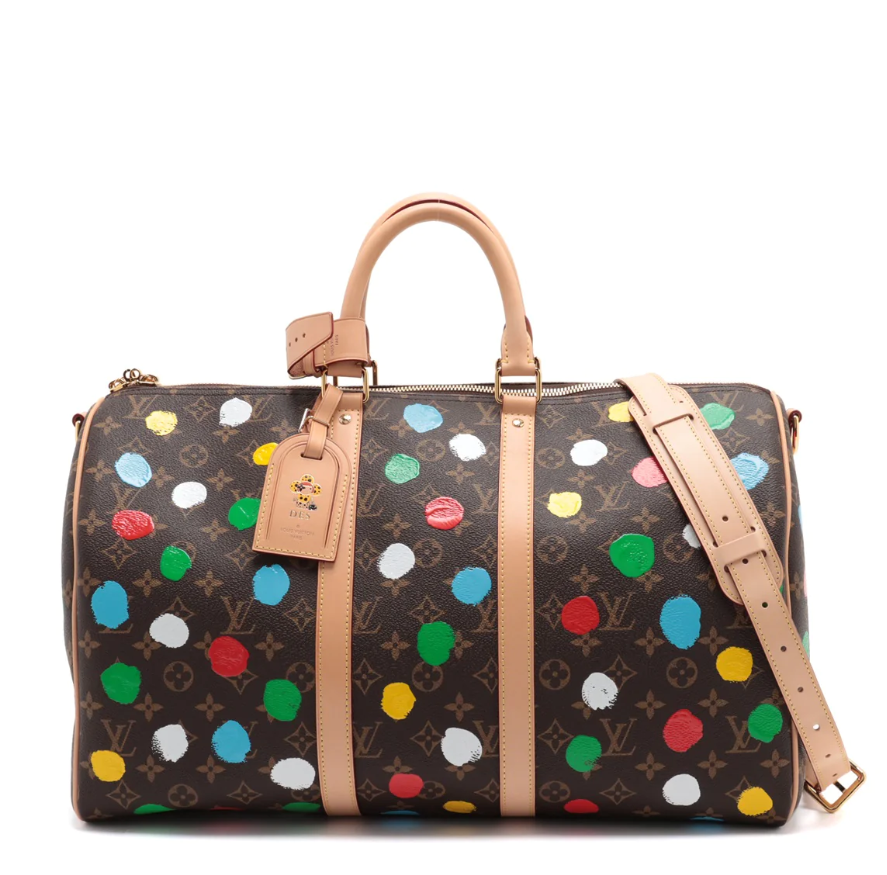 Louis Vuitton Yayoi Kusama Keepall Bandouliere 45 M46377 7A TOP QUALITY