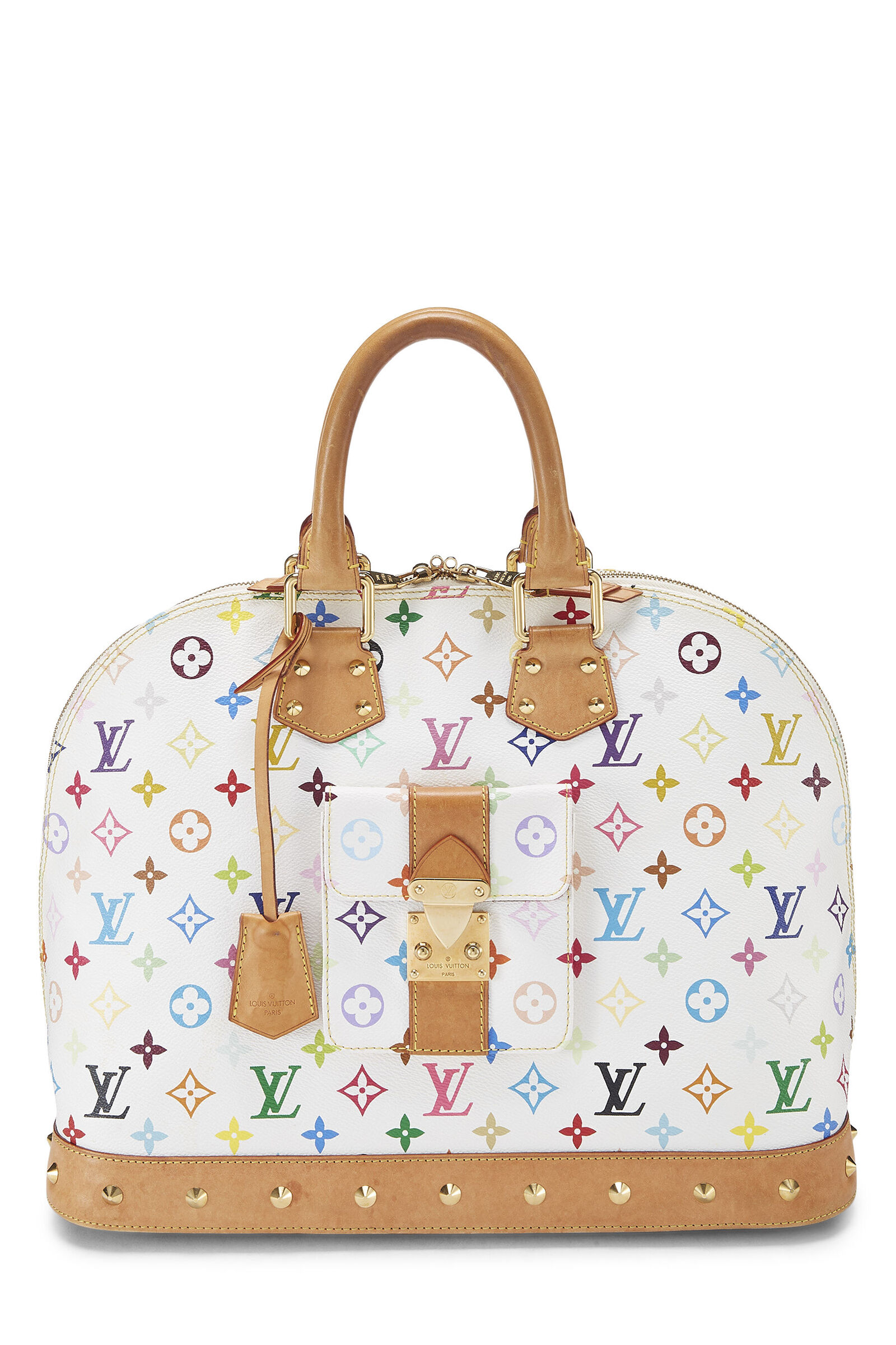 LOUIS VUITTON TAKASHI MURAKAMI X WHITE MONOGRAM MULTICOLORE ALMA NM GM