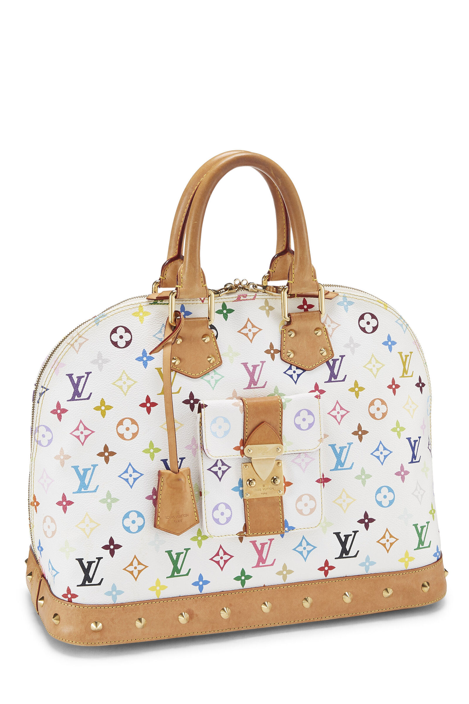 LOUIS VUITTON TAKASHI MURAKAMI X WHITE MONOGRAM MULTICOLORE ALMA NM GM