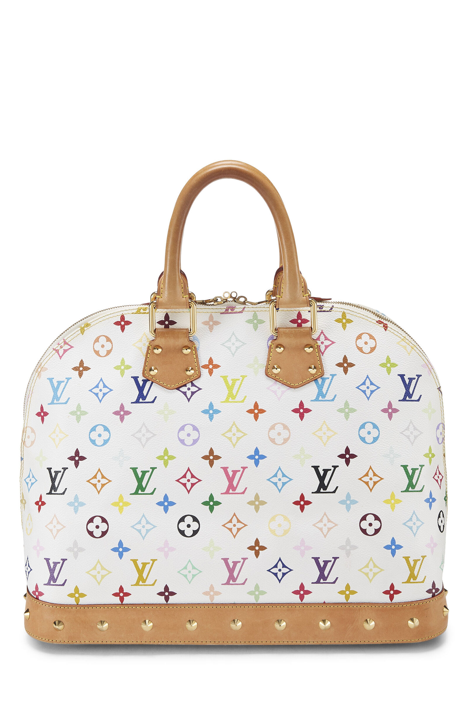 LOUIS VUITTON TAKASHI MURAKAMI X WHITE MONOGRAM MULTICOLORE ALMA NM GM