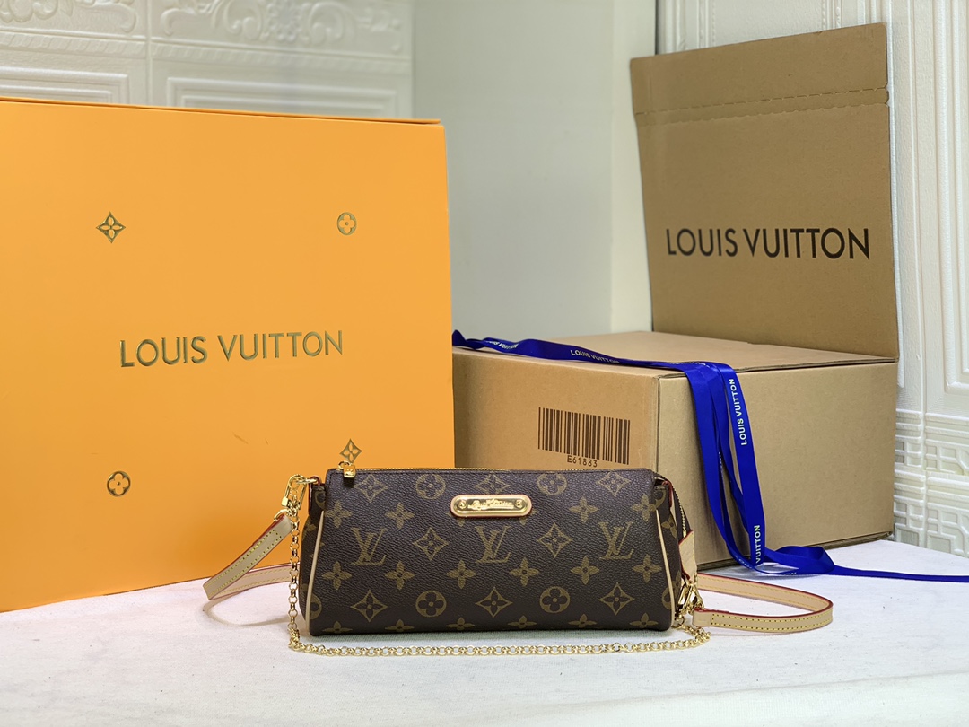 Louis Vuitton M95567 Monogram Canvas Eva Clutch