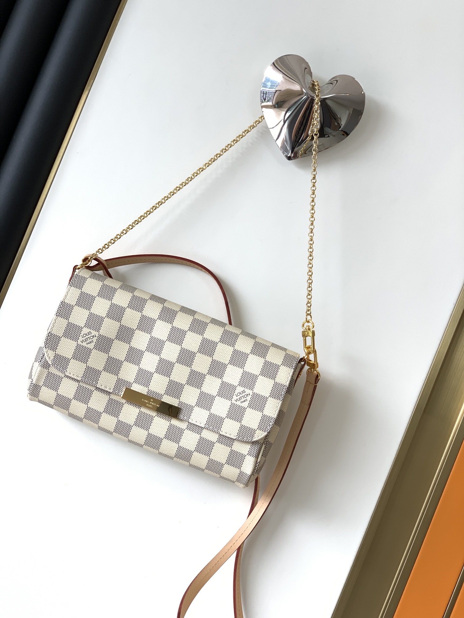 Louis Vuitton N41275 Damier Ebene Canvas Favorite MM