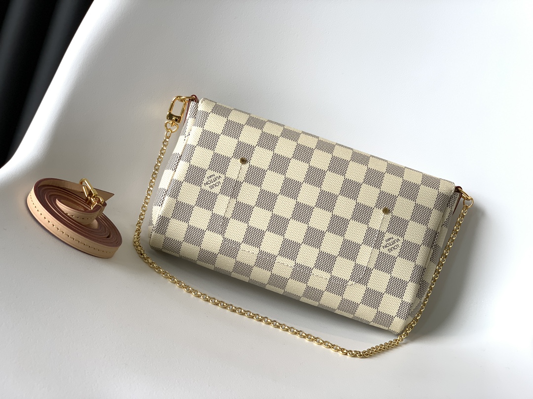 Louis Vuitton N41275 Damier Ebene Canvas Favorite MM