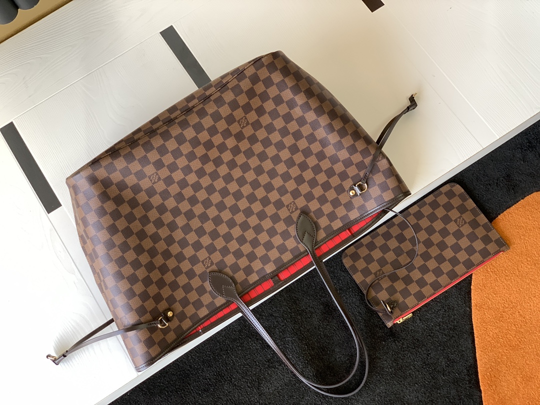 Louis Vuitton GM N41357 Neverfull Real Leather Bag