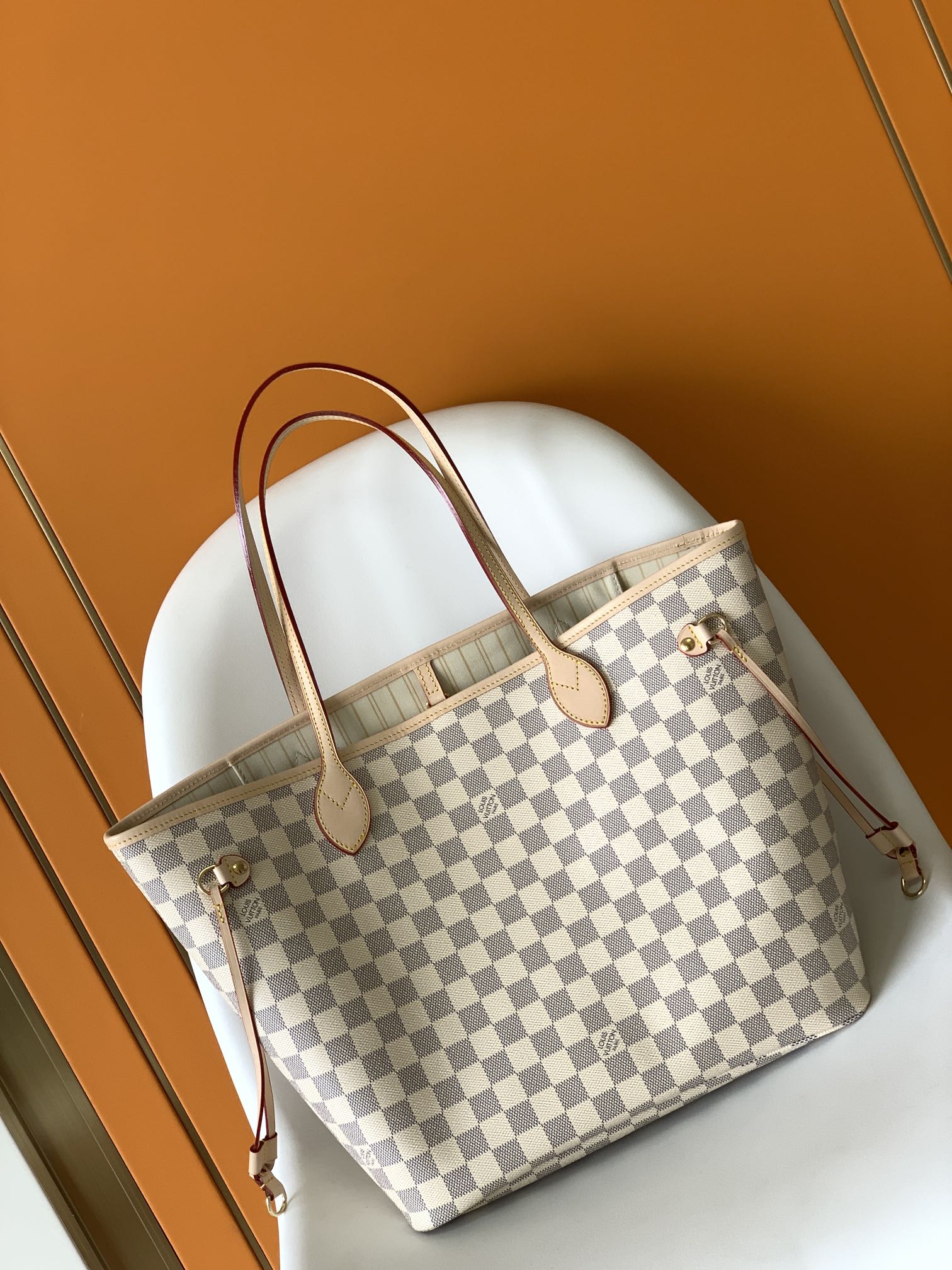 Louis Vuitton MM N41605 Neverfull Real Leather Bag