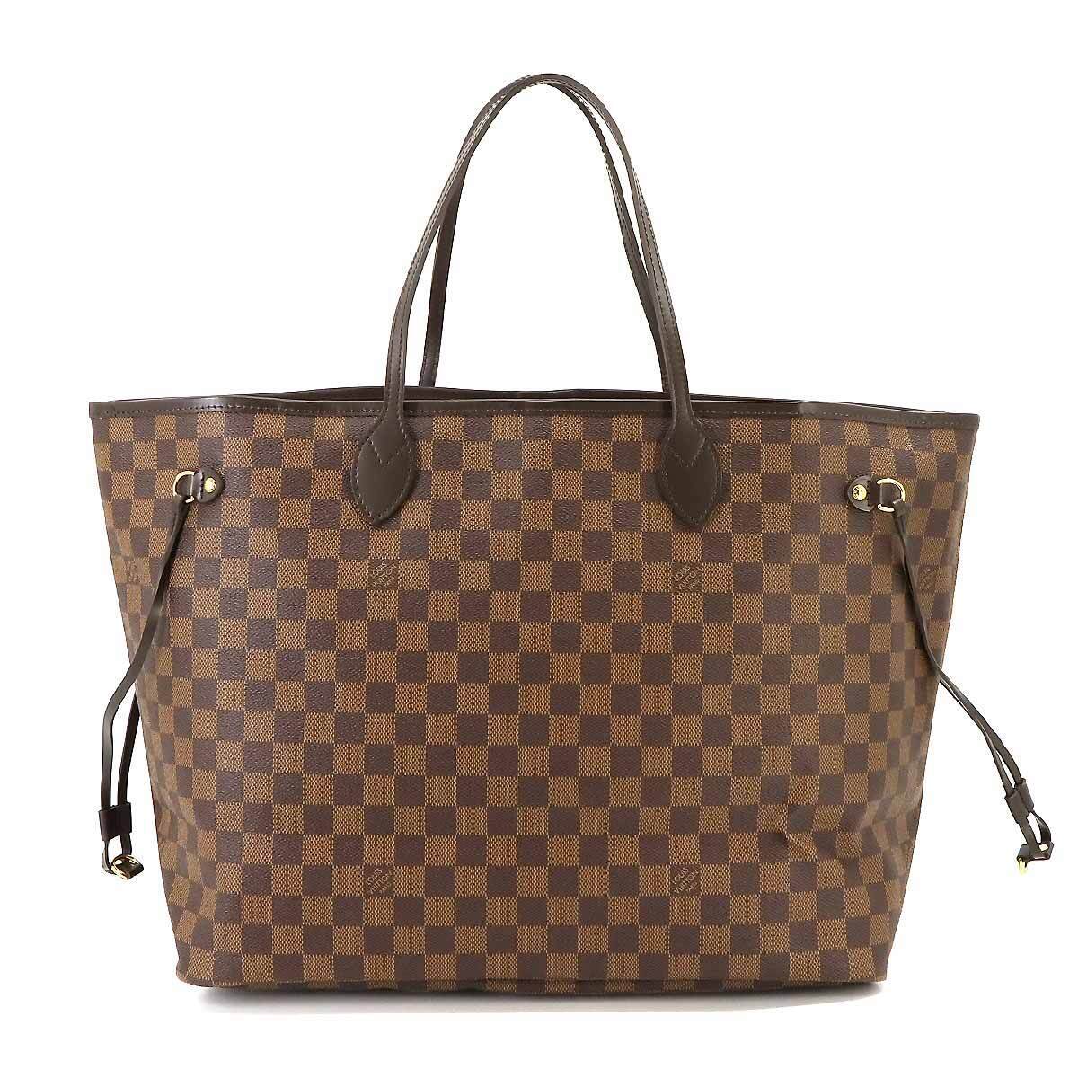 Louis Vuitton GM N51106 Damier Azur Neverfull Leather Bag