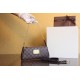 Louis Vuitton N55213 Real Leather Damier Canvas Eva Clutch