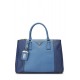 PRADA BLUE SAFFIANO EXECUTIVE TOTE MEDIUM