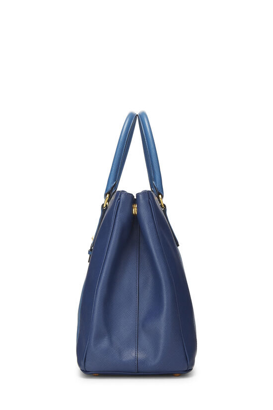 PRADA BLUE SAFFIANO EXECUTIVE TOTE MEDIUM