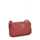 PRADA RED VITELLO DAINO CROSSBODY BAG