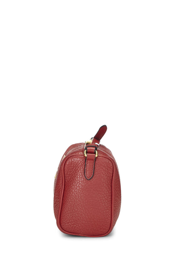 PRADA RED VITELLO DAINO CROSSBODY BAG