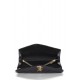 SAINT LAURENT BLACK GRAINED CALFSKIN ENVELOPE WALLET-ON-CHAIN (WOC)