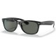 Ray-Ban Unisex Sunglasses Black On Transparent Frame Black/G-15 Green