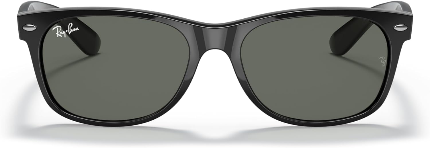 Ray-Ban Unisex Sunglasses Black On Transparent Frame Black/G-15 Green