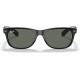 Ray-Ban Unisex Sunglasses Black On Transparent Frame Black/G-15 Green