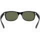 Ray-Ban Unisex Sunglasses Black On Transparent Frame Black/G-15 Green