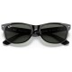 Ray-Ban Unisex Sunglasses Black On Transparent Frame Black/G-15 Green