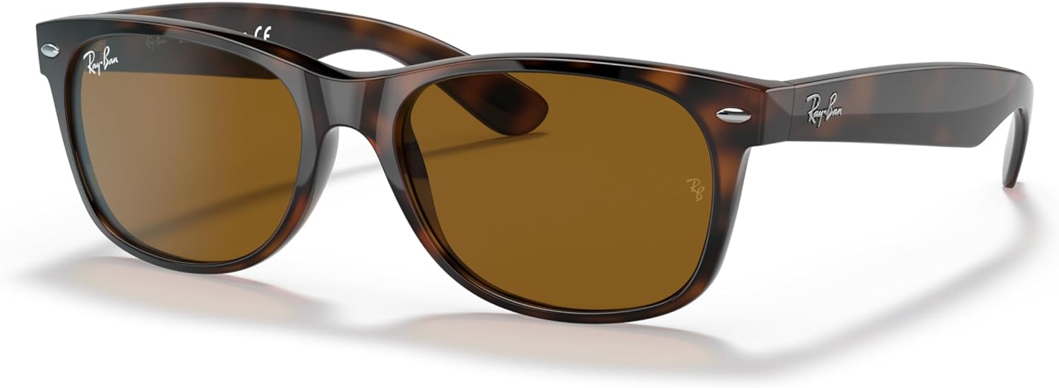 Ray-Ban Unisex Sunglasses Black On Transparent Frame Light Havana/B-15 Brown