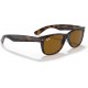 Ray-Ban Unisex Sunglasses Black On Transparent Frame Light Havana/B-15 Brown