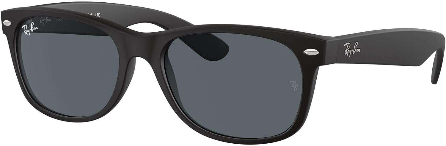 Ray-Ban Unisex Sunglasses Black On Transparent Frame Rubber Black/Blue