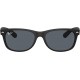 Ray-Ban Unisex Sunglasses Black On Transparent Frame Rubber Black/Blue