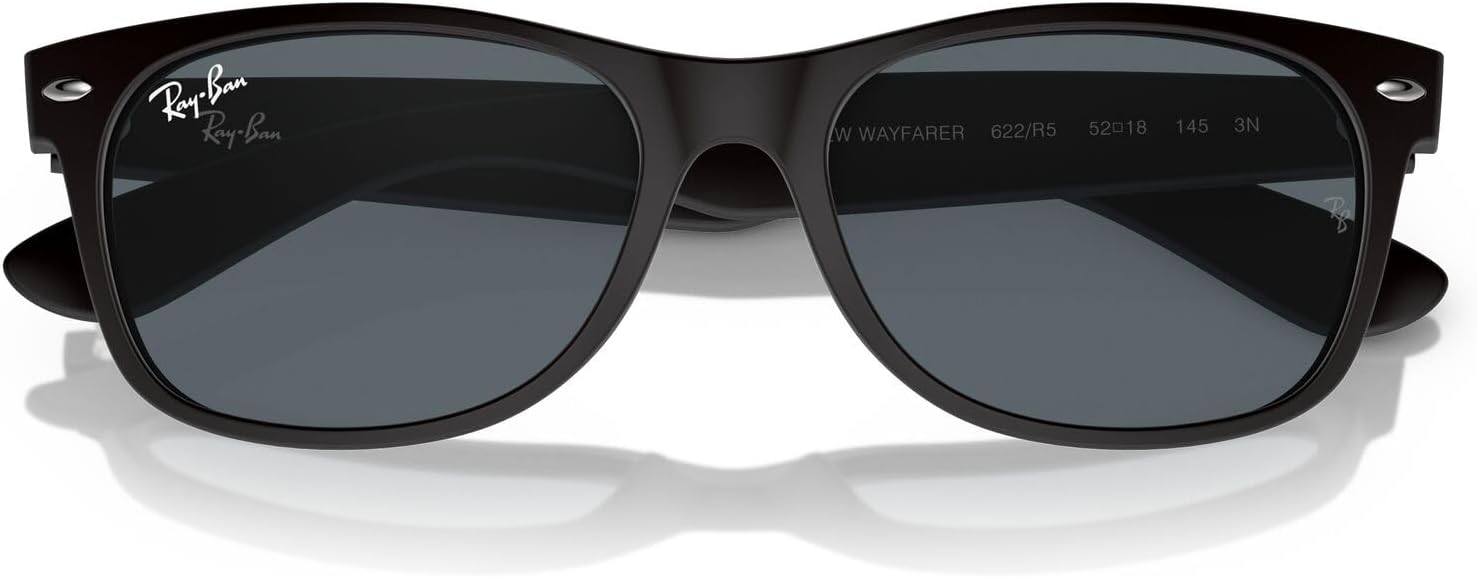 Ray-Ban Unisex Sunglasses Black On Transparent Frame Rubber Black/Blue