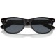 Ray-Ban Unisex Sunglasses Black On Transparent Frame Rubber Black/Blue