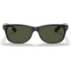 Ray-Ban Unisex Sunglasses Black On Transparent Frame Rubber Black/G-15 Green