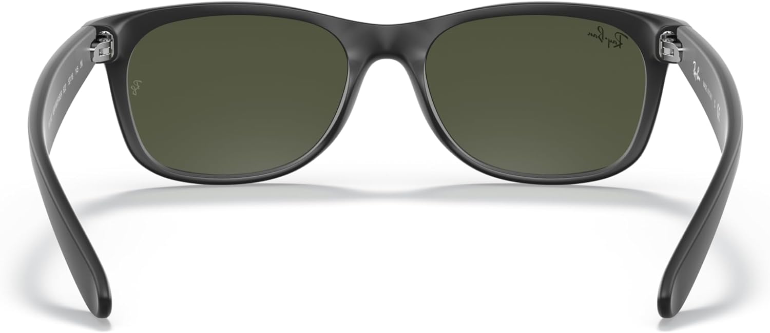 Ray-Ban Unisex Sunglasses Black On Transparent Frame Rubber Black/G-15 Green