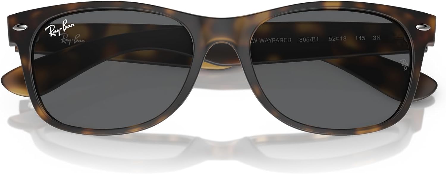 Ray-Ban Unisex Sunglasses Black On Transparent Frame Rubber Havana/Dark Grey