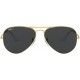 Ray-Ban Rb3025 Classic Polarized Aviator Sunglasses Legend Gold/Polarized Black