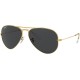 Ray-Ban Rb3025 Classic Polarized Aviator Sunglasses Legend Gold/Polarized Black