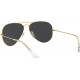 Ray-Ban Rb3025 Classic Polarized Aviator Sunglasses Legend Gold/Polarized Black