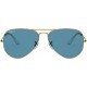 Ray-Ban Rb3025 Classic Polarized Aviator Sunglasses Legend Gold/Polarized Blue