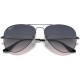 Ray-Ban Rb3025 Classic Polarized Aviator Sunglasses Gunmetal/Polarized Blue Gradient Grey