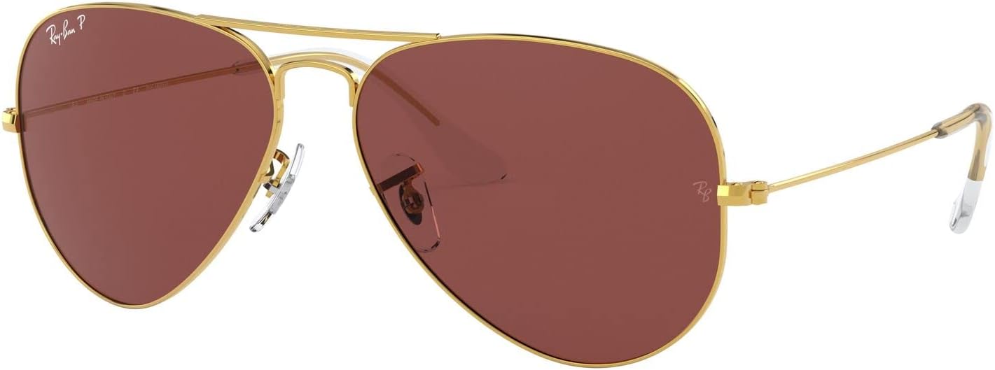 Ray-Ban Rb3025 Classic Polarized Aviator Sunglasses Rose Gold