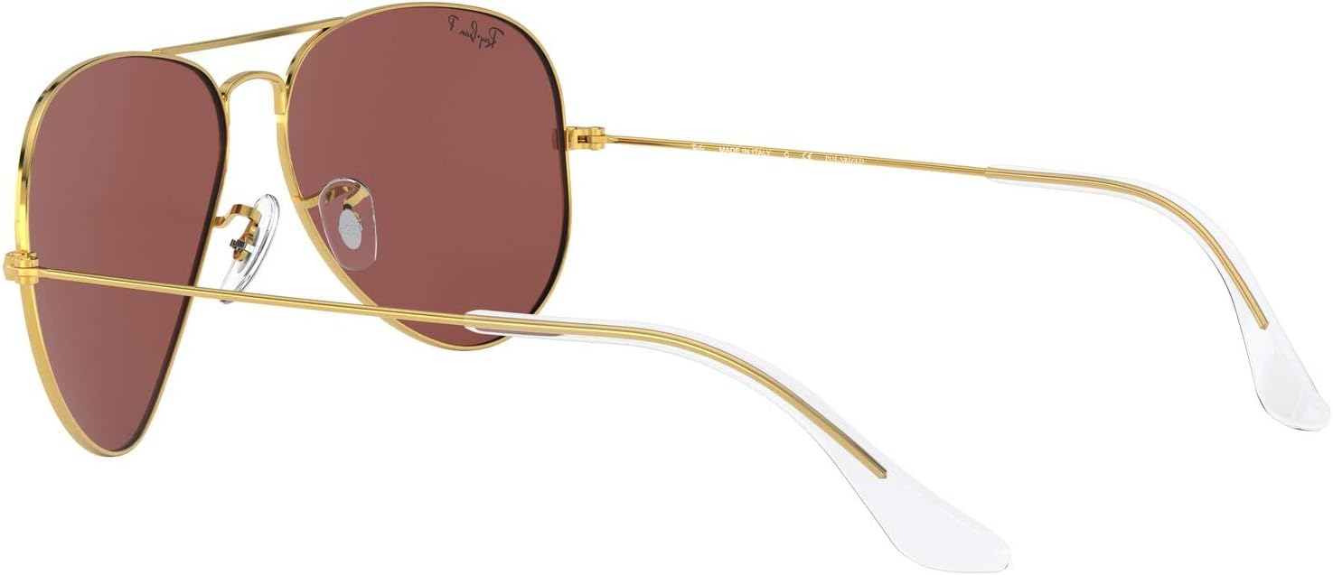 Ray-Ban Rb3025 Classic Polarized Aviator Sunglasses Rose Gold