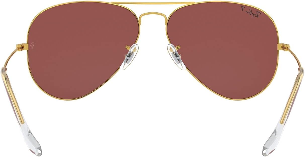 Ray-Ban Rb3025 Classic Polarized Aviator Sunglasses Rose Gold