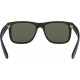 Ray-Ban RB4165 Justin Rectangular Sunglasses Black/Dark Green