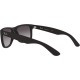 Ray-Ban RB4165 Justin Rectangular Sunglasses Rubber Black/Light Grey Gradient Dark Grey